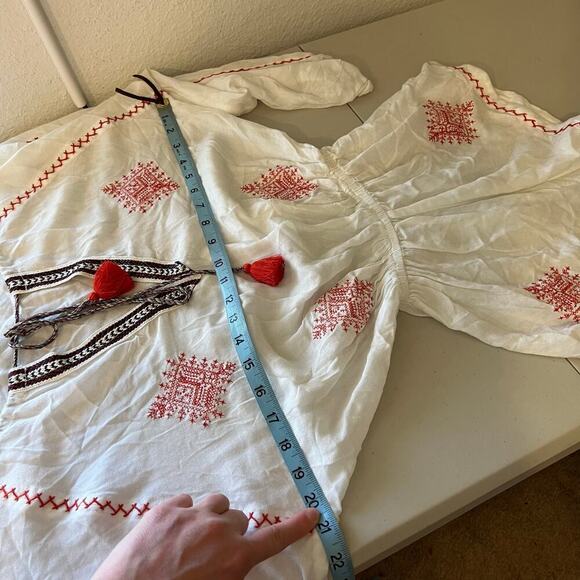 Eberjey Ivory Fiesta Nador Rhea Beach Summer Cotton Romper Size Small/Medium - Picture 11 of 14